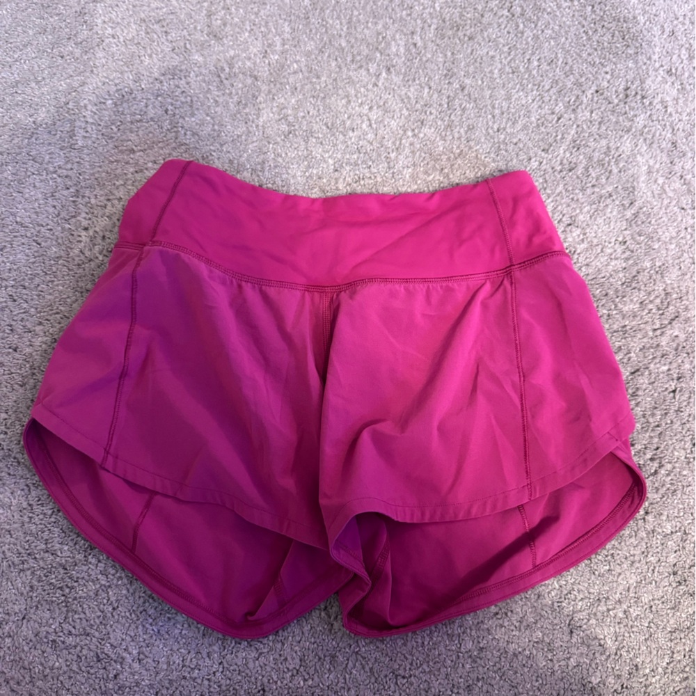 lululemon athletica Magenta Athletic Shorts